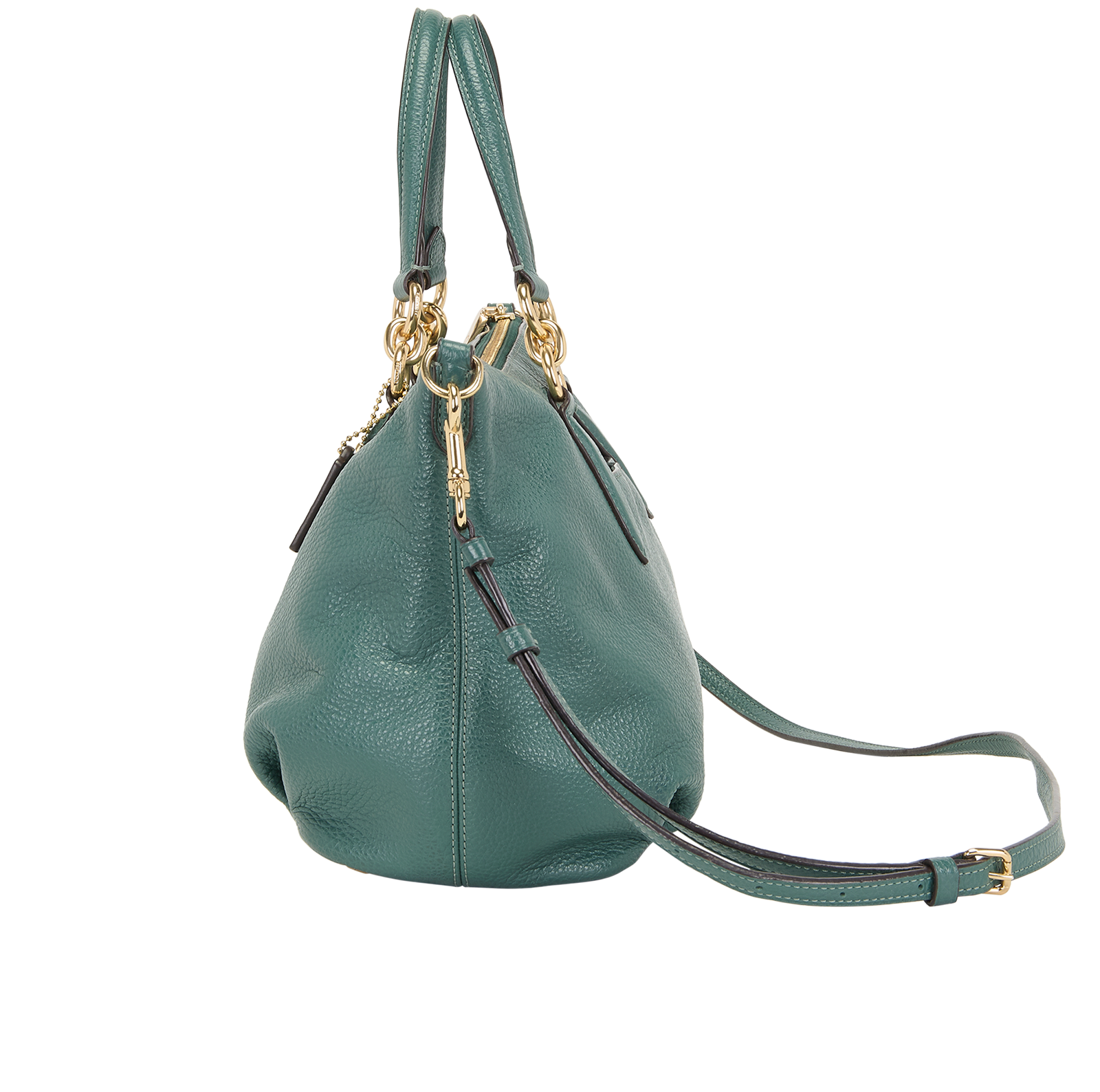 Kasey, &pound;120, Handbags, Green, Leather, Bottom view